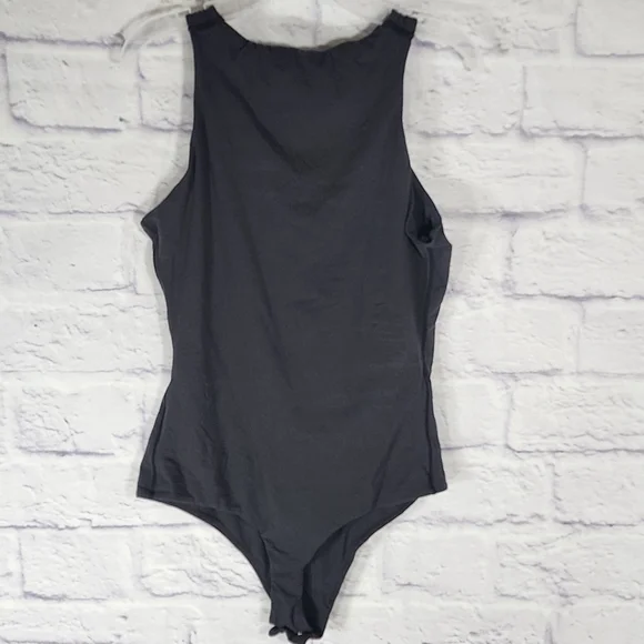 SKIMS FITS EVERYBODY HIGH NECK BODYSUIT/S, M/ ONYX - Picture 11 of 14